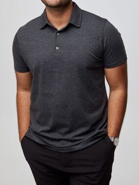 Fresh Clean Tees Men's Dark Gray Polo Shirt